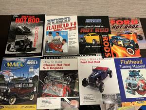 hotrod ９冊セット マニュアル 整備書 カタログ 写真集 how to build a traditional ford hotrod flat head v8 tuning manual ホットロッド