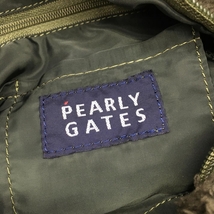 【美品】パーリーゲイツ ボアカートバッグ カーキ 内ポケット付ゴルフ PEARLY GATES_画像10