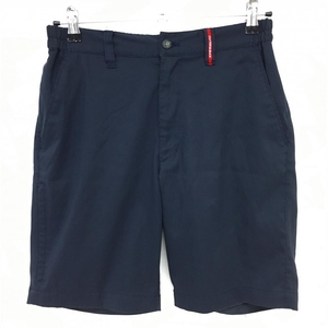[ прекрасный товар ] резчик and задний шорты темно-синий × красный тканый ткань мужской M Golf одежда CUTTER&BUCK