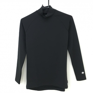 [ super-beauty goods ] Descente Golf high‐necked inner shirt black reverse side nappy middle rice field britain . lady's L Golf wear 2022 year of model DESCENTE