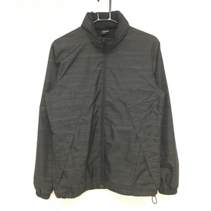 [ beautiful goods ] Oacley jacket blouson black × gray with a hood storage possible men's M Golf wear Oakley