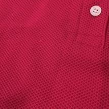パーリーゲイツ 半袖ポロシャツ ピンク×白 シリコンワッペン レディース 0(S) ゴルフウェア 2023年モデル PEARLY GATES_画像7