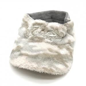 [ super-beauty goods ] Dance With Dragon boa sun visor gray × white camouflage fur knitted 99(F) Golf wear Dance With Dragon