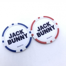 【新品】ジャックバニー×ドラえもん コインマーカー2個セット 白×ブルー×レッド ドラミちゃんゴルフ Jack Bunny_画像3