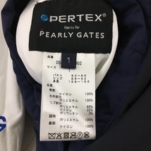 パーリーゲイツ 中綿リバーシブルジャケット ネイビー×白 4WAY 袖着脱可 レディース 1(M) ゴルフウェア PEARLY GATES_画像9