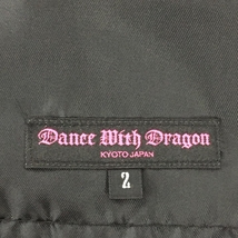 【美品】ダンスウィズドラゴン スカート 黒 前面レース 後ろプリーツ　 レディース 2(M) ゴルフウェア Dance With Dragon_画像4