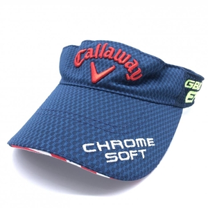 [ super-beauty goods ] Callaway sun visor navy × red ... star article flag pattern FR Golf wear Callaway