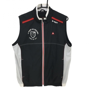  Le Coq outer the best black × white lining mesh men's L Golf wear le coq sportif