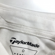 テーラーメイド 半袖ポロシャツ 白 ボタンダウン メンズ O ゴルフウェア TaylorMade_画像6