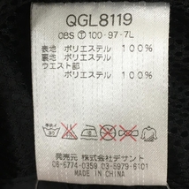 【美品】ルコック パンツ 黒×ピンク 防風 ウエストゴム 裏地メッシュ レディース 7(S) ゴルフウェア le coq sportif_画像7