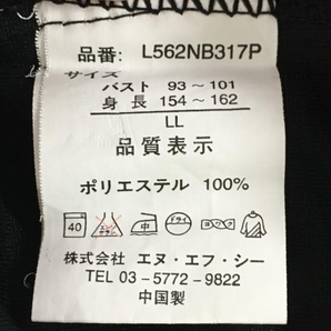 【超美品】ニューバランス 半袖ハイネックシャツ 黒×白 ハーフジップ ロゴ刺しゅう レディース LL ゴルフウェア New Balanceの画像5