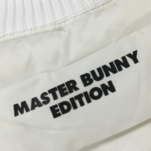 【美品】マスターバニー 異素材ダウンジャケット 白 袖ニット ダウン80％ メンズ 4(M) ゴルフウェア MASTER BUNNY EDITION_画像4