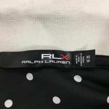 RLX ラルフローレン ノースリーブポロシャツ 黒×白 ドット スナップボタン レディース XS ゴルフウェア Ralph Lauren_画像4