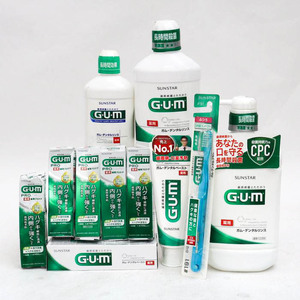 サンスター 歯磨き粉等 ガム GUM 未使用 11点セット まとめて 大量 日用品 外装難有 レディース SUNSTAR