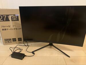 ASTEX 曲面ゲーミングモニター 27V型 フルハイビジョン AS-G27CMT