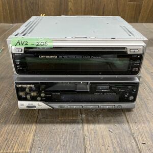 AV2-206 激安 カーステレオ Carrozzeria Pioneer CDS-P5000 KEH-P300 RE011373 CD カセット プレーヤー 通電未確認 ジャンク