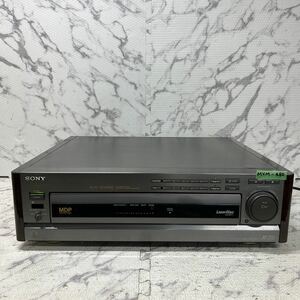 MYM-480 激安 SONY CD CDV LD PLAYER MDP-605 CDプレイヤー レーザーディスクプレイヤー 通電OK ジャンク