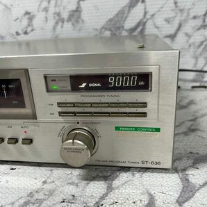 MYM-503 激安 SONY FM/AM PROGRAM TUNER ST-636 チューナー 通電OK ジャンクの画像3