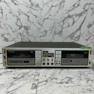 MYM-509 激安 Pioneer STEREO DOUBLE CASSETTE TAPE DECK CT-Y8W ダブルカセットデッキ 通電OK ジャンク