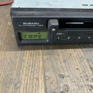 AV2-445 激安 カーステレオ テープデッキ SUBARU 86201KE001 150155052D カセット FM/AM 本体のみ 簡易動作確認済み 中古現状品の画像2