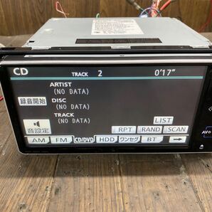 AV2-566 激安 カーナビ TOYOTA NHDT-W59G 08545-00S30 135001-7260B131 HDDナビ CD DVD Bluetooth 本体のみ 簡易動作確認済 中古現状品の画像3