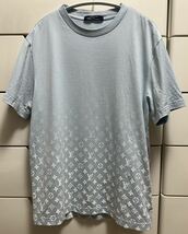 LOUIS VUITTON ルイヴィトン LVSEモノグラムグラディエントTシャツ カットソー ブルーシエル×ブロン 水色×ホワイト ルイ ヴィトン Ｌ_画像1