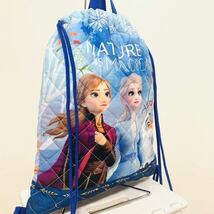 新品 定価1,980円 キルトバッグ ・ナップサック入園 入学 キッズ ディズニー　アナと雪の女王　アナ雪_画像4