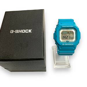 ■稼働品・良品・希少カラー　CASIO カシオ G‐SHOCK　G-LIDE GLX-5600A-2JF　水色　デジタル タイドグラフ ムーンデータ　箱付