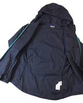 PATAGONIA パタゴニア Women's Houdini Jacket フーディニジャケット ナイロン ウインドブレーカー 薄手 黒/水色系 レディース M 送料250円_画像8