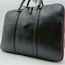 ポールスミス Paul Smith メンズ ビジネスバッグ 2WAY ショルダー ブリーフケース A4収納 PC オールレザー ブラック_画像2