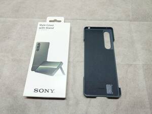 【美品】Xperia 1 V SONY純正ケース Style Cover with Stand XQZ-CBDQ カーキグリーン