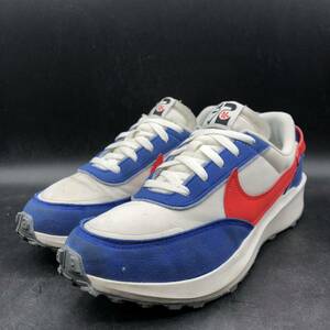 M2254 NIKE ナイキ WAFFLE DEBUT SWOOSH ワッフル デビュー スウッシュ スニーカー メンズ US9.5/27.5cm ホワイト ブルー DV0527-001