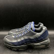 M2255 良品 NIKE ナイキ AIR MAX 95 ESSENTIAL エア マックス 95 エッセンシャル スニーカー US8.5/26.5cm ブルー グレー 749766-011_画像4