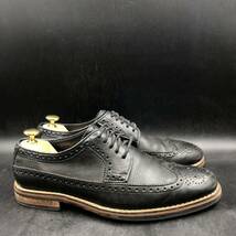 M2412 COLE HAAN コールハーン レザー ビジネスシューズ ウイングチップ 外羽根 メンズ 8.5/26.5cm相当 ブラック 黒 革靴 _画像5