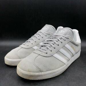 M2424 adidas アディダス GAZELLE ガゼル レザー スエード ローカット スニーカー メンズ US9/27.0cm グレー 靴 シューズ DB0860