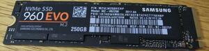 SAMSUNG M.2 SSD 960 EVO 250GB 即決! 45_052