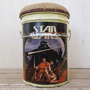 ペール缶 クッションスツール Star Wars [スター・ウォーズ] 収納付き椅子 ペール缶スツール ペンキ缶 ゴミ箱 スチール腰掛