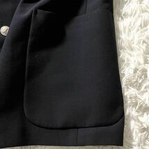 1907ヤ1 極美品 23区オム 紺ブレ テーラードジャケット メンズ 大きいサイズ ビジネス 冠婚葬祭 フォーマル 英国調 金ボタン ブラック_画像4