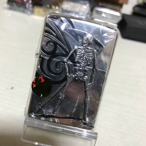 ZIPPO ジッポ スカル ドクロ 死神 メタル貼り 未使用