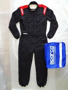 SPARCO レーシングスーツ R506 CONQUEST FIA8856-2000 ホログラム付 SIZE52 ブラック/赤 バッグ付 スパルコ 綺麗な美品