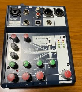 SOUNDCRAFT (サウンドクラフト) Notepad-5 コンパクトアナログミキサー USBオーディオインターフェース搭載 