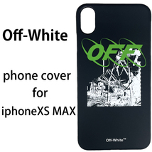 OFF-WHITE オフホワイト 新品 アウトレット iPhone XS MAXスマホケース 【off41】RUINED FACTORY ブラック クリックポスト送料無料_画像1