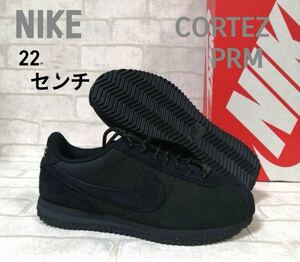 NIKE レディース 22センチ CORTEZ PRM コルテッツ　オールブラック