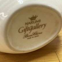 【中古】ナルミ NARUMI Giftgallery Bone China 日本製 花瓶 幅(約)9cm 奥行(約)6cm 高さ(約)8cm◆M0566_画像7