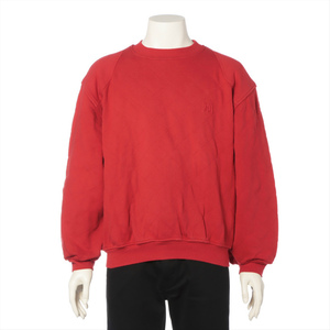  Hermes (HERMES) quilting sweat sweatshirt L size red wear ( used )