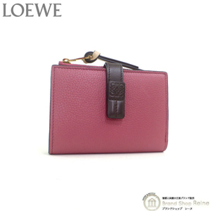 ロエベ （LOEWE） スリム ジップ バイフォールド ウォレット コンパクト 二つ折り 財布 C660P30X02（新品同様）中古