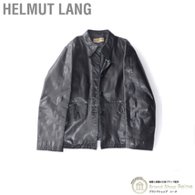 ヘルムートラング （HELMUT LANG） レザー ジャケット ライダース アウター ＃9AR ブラック（中古）_画像1