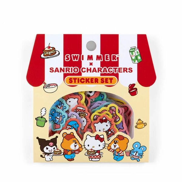 サンリオ スイマー SWIMMER SWIMMER×SANRIO CHARACTERS シール フレークシール