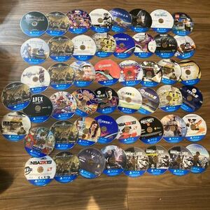 PS4ソフトのみ50本セット　FIFA 　ウイイレ　パワプロ　レゴ　GTA5 プレイブルーモンハン等ジャンク扱い