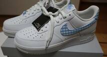 ☆新品☆Wmns Air Force 1 Low 07 ESS Trend Gingham Plaid☆Blue Gingham☆27.5cm_画像1